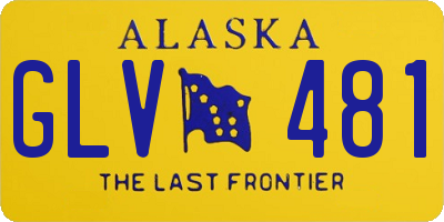 AK license plate GLV481