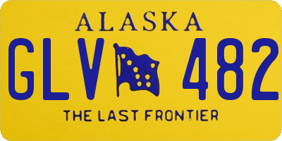 AK license plate GLV482