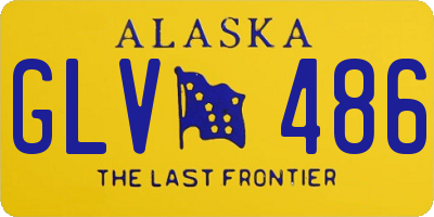 AK license plate GLV486