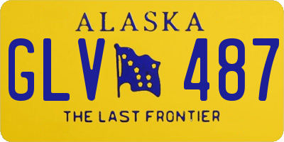 AK license plate GLV487