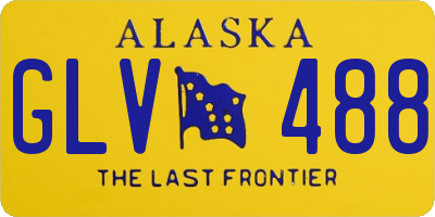 AK license plate GLV488