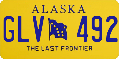 AK license plate GLV492