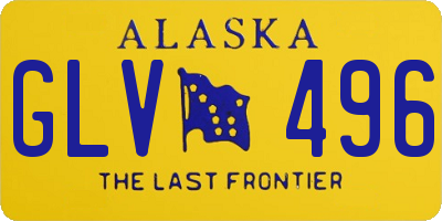 AK license plate GLV496