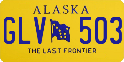 AK license plate GLV503