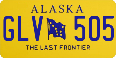 AK license plate GLV505