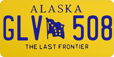 AK license plate GLV508