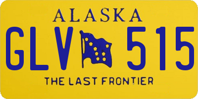 AK license plate GLV515