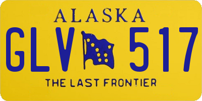 AK license plate GLV517