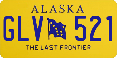 AK license plate GLV521