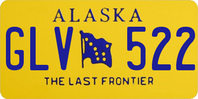 AK license plate GLV522