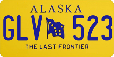 AK license plate GLV523