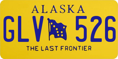 AK license plate GLV526