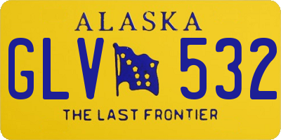 AK license plate GLV532