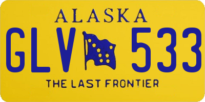 AK license plate GLV533