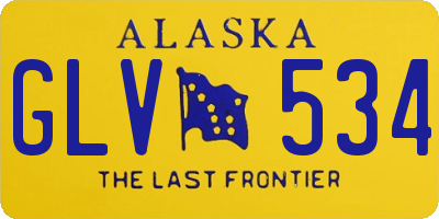 AK license plate GLV534