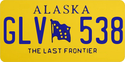 AK license plate GLV538