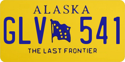 AK license plate GLV541