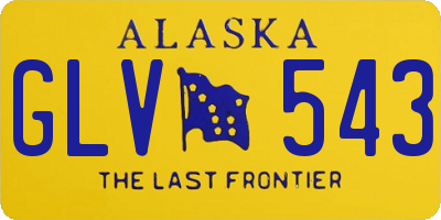 AK license plate GLV543