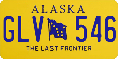 AK license plate GLV546