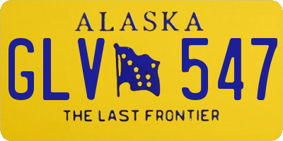 AK license plate GLV547