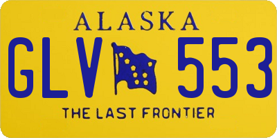 AK license plate GLV553
