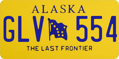 AK license plate GLV554