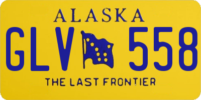 AK license plate GLV558