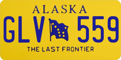 AK license plate GLV559