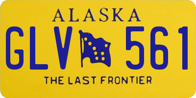 AK license plate GLV561