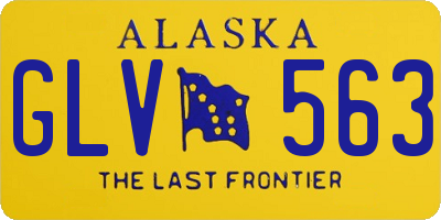 AK license plate GLV563