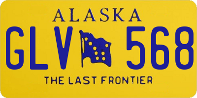 AK license plate GLV568