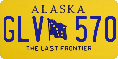AK license plate GLV570