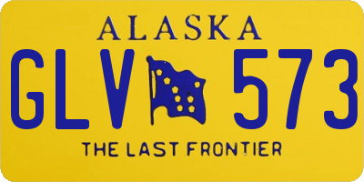 AK license plate GLV573