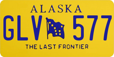 AK license plate GLV577