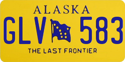 AK license plate GLV583