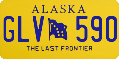 AK license plate GLV590