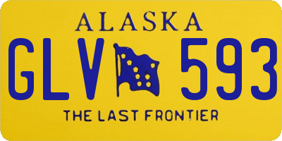 AK license plate GLV593