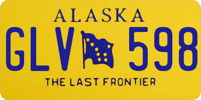 AK license plate GLV598
