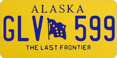 AK license plate GLV599