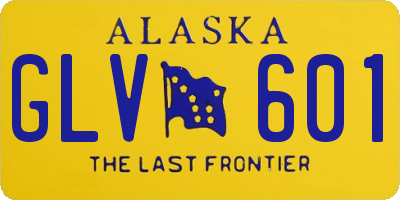 AK license plate GLV601