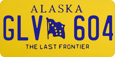 AK license plate GLV604