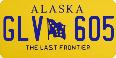 AK license plate GLV605