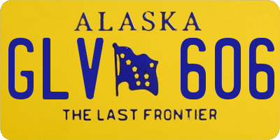 AK license plate GLV606