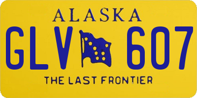 AK license plate GLV607