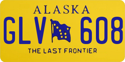 AK license plate GLV608