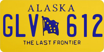 AK license plate GLV612