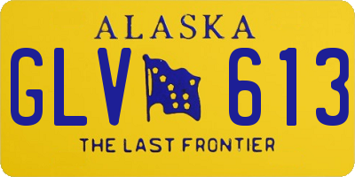 AK license plate GLV613