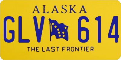 AK license plate GLV614