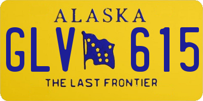 AK license plate GLV615