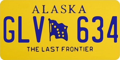 AK license plate GLV634